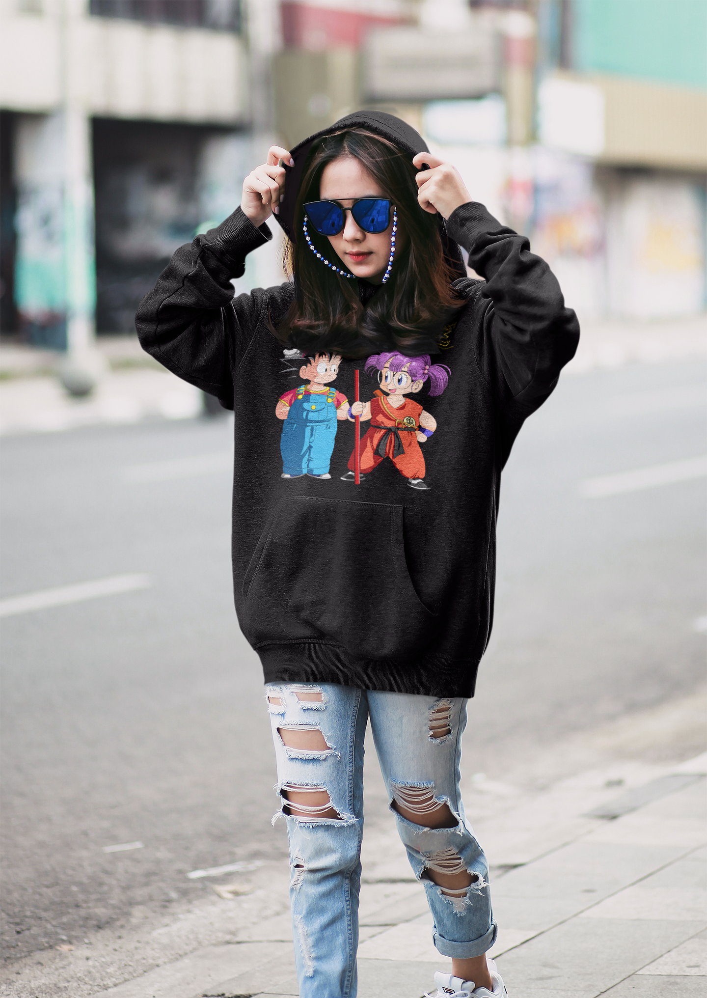 Sudadera Personalizada inspirada en Dragon Ball y Arale.