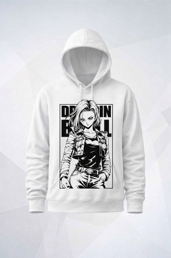 Sudadera Androide 18 Dragon Ball — Hoodie Premium