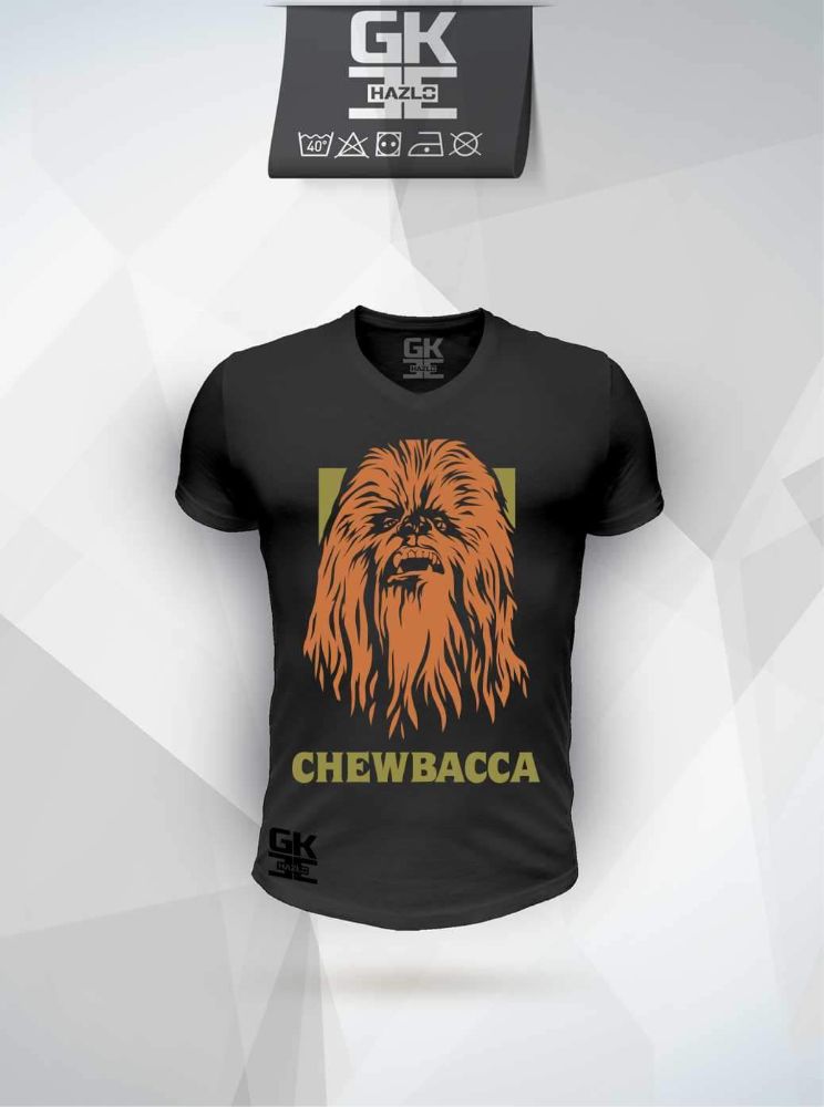 Camiseta Chewbacca Star Wars Retro Gold