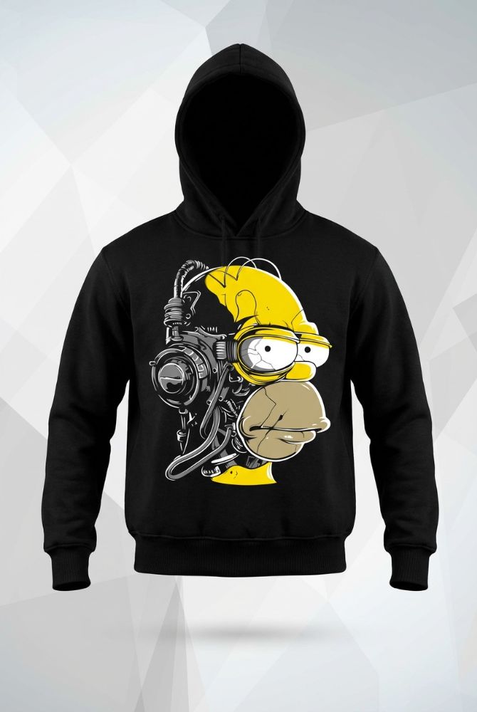 Sudadera Homer Cyborg — Hoodie Premium